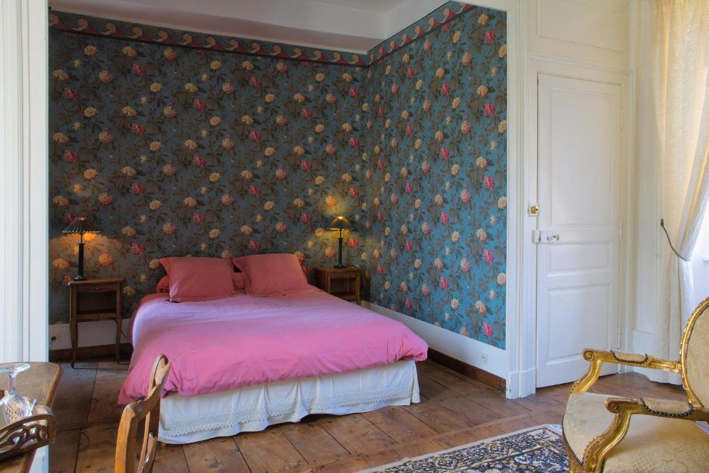 Bed and Breakfast Abbaye Du Palais Thauron Zimmer foto
